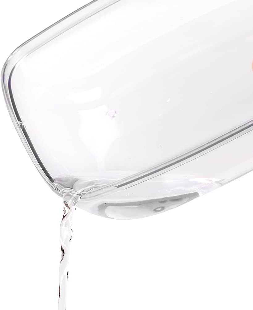 BUCATSTATE Hamster Sand Bath Container Large Hamster Toilet with Scoop Set Dust Bust Accessories for Small Animals (Transparent, Medium)