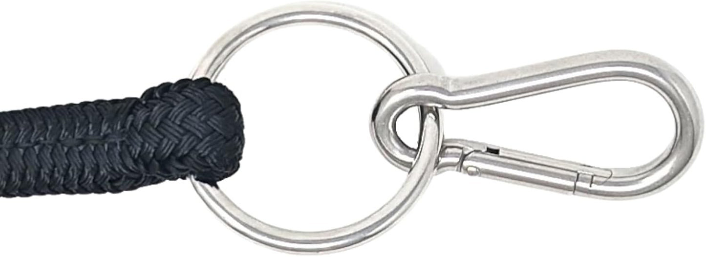 22' Long Line with SS O Ring and Carabiner (Blue)