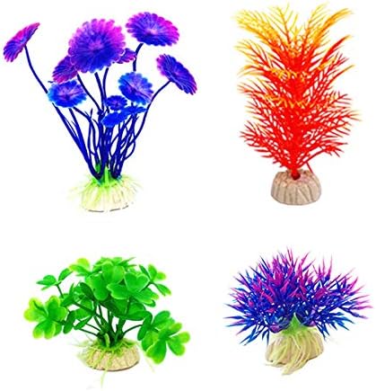 CousDUoBe Artificial Aquatic Plants 11 Pcs Small Aquarium Plants Artificial Fish Tank Decorations,Used for Household and Office Aquarium Simulation Plastic Hydroponic Plants