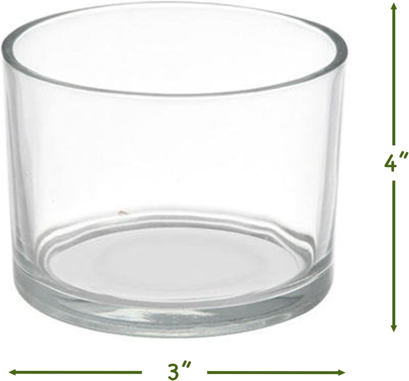 Cute Farms Glass Terrarium Kit | Just Add Your Own Plants (Two Glass Cylinders (3.25"))