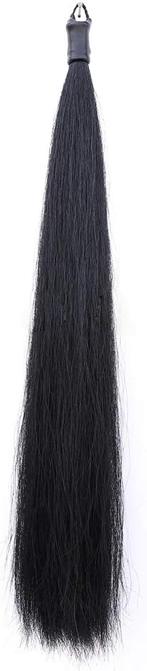 Horse Tail Extensions with Braided Horsehair Loop, Blunt Cut Bottom, 28-30 inches Long and 3/8 lb Weight