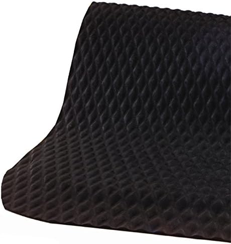 Hog Heaven 5/8 inch Black & Black Border 3' x 4' Nitrile Backed Anti-Fatigue Comfort Mat