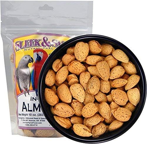 SLEEK & SASSY Whole Almonds Parrot Treat (10 oz.)