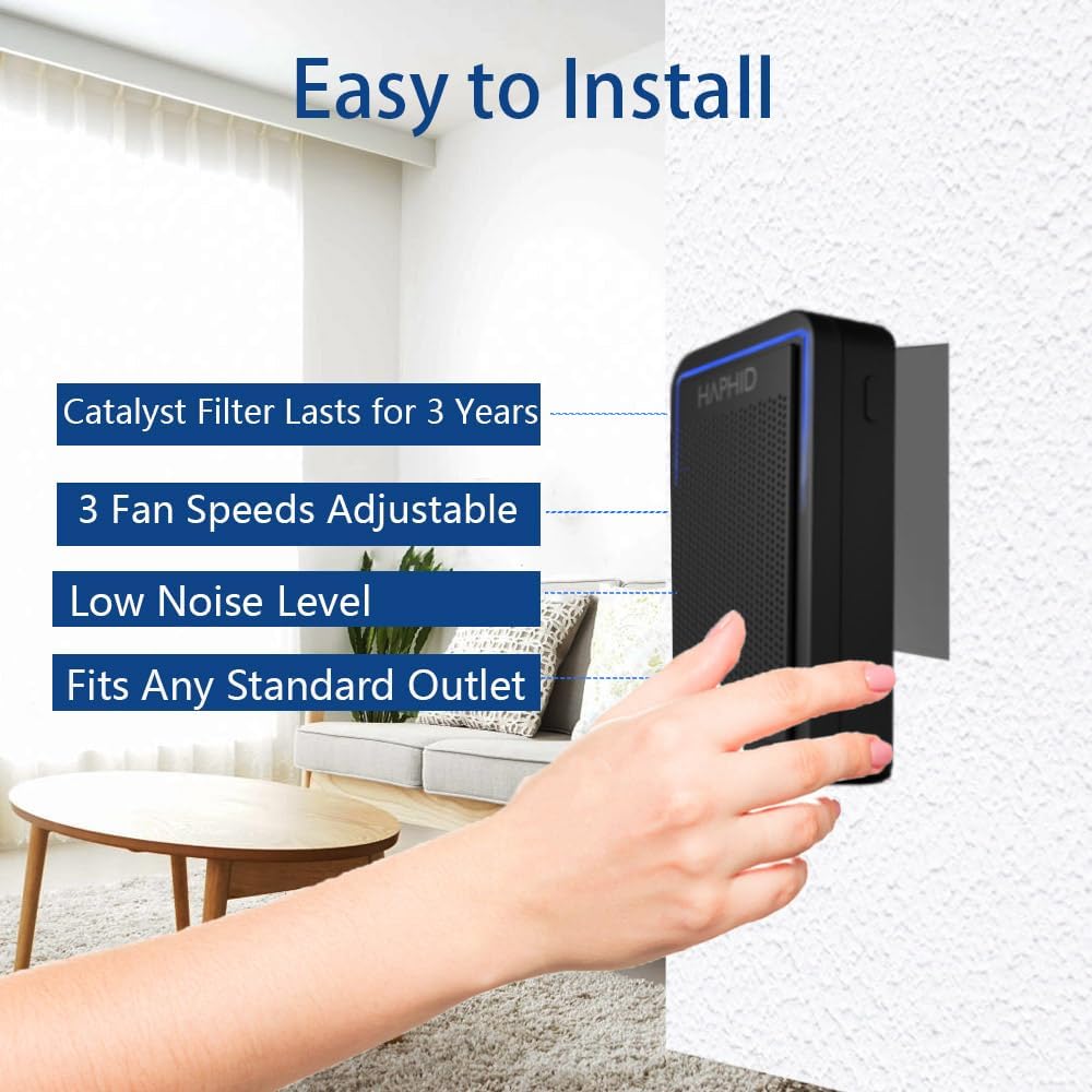 Cat Litter Deodorizer 99%, Pet Odor Eliminator for Strong Odor with Catalyst Filter, Air Purifier Plug In Air Freshener for Home & Pets Litter Box Room Wardrobe Toilet Shoe Cabinet (2-Pack)