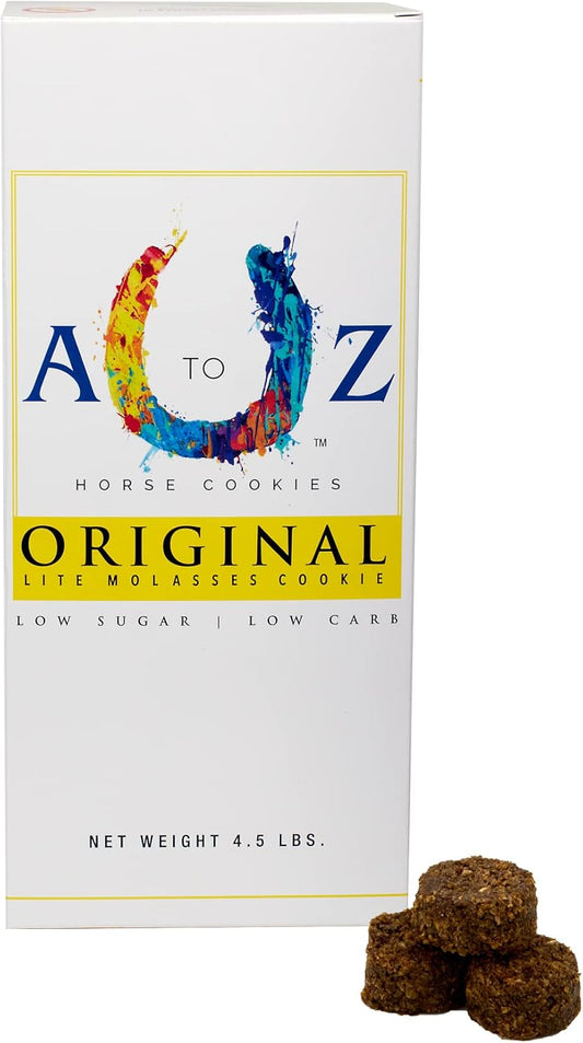 Horse Treats, Original Flavor, A Softer Cookie/Pill Popper Made w/Lite Molasses, Low Carb/Sugar, Wheat, Corn, Soy & Alfalfa Free. All Natural Ingredients, 4.5 lb