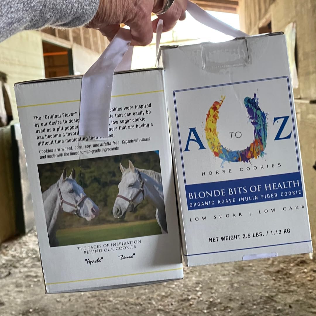 Horse Treats, Blonde Bits of Health, Low Carb/Sugar, A Softer Cookie, Wheat, Corn, Soy & Alfalfa Free, Made with Cinnamon & Agave, All Natural Ingredients, 20 lb