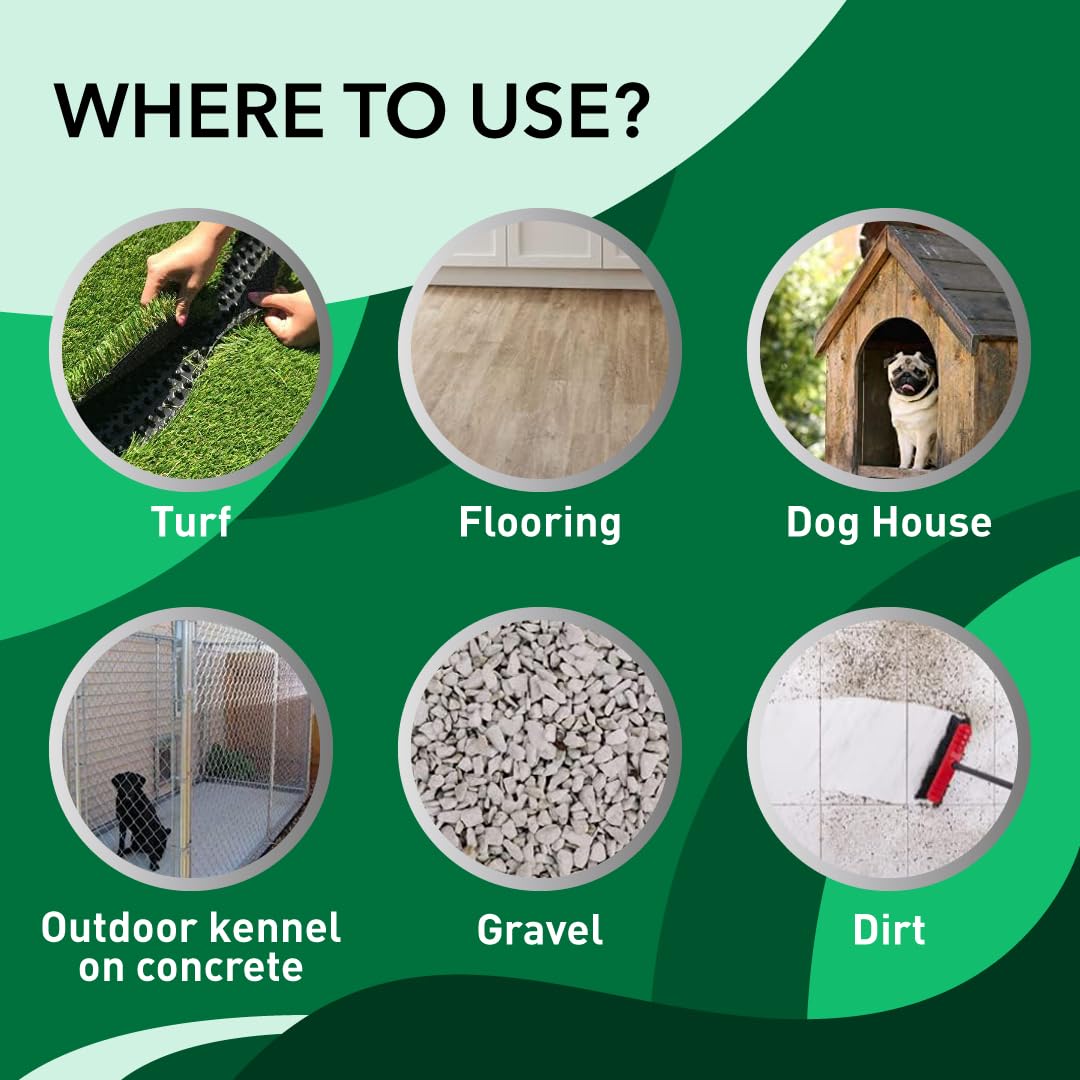 Odorcide, Thornell KOE Kennel Odor Eliminator Concentrate, Great for Cages, Runs, Floors & More, Pet Odor Eliminator for Home & Kennel w/Safe, Non-Enzymatic Formula, 16 oz, White – Not A Spray Bottle