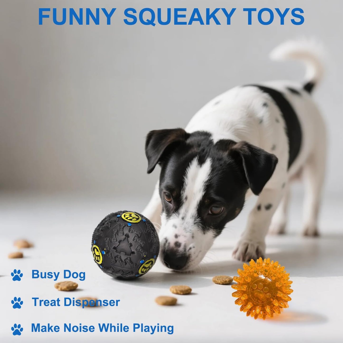 Dog Toys 15 Pack for Teeth Cleaning and Fun, Puppy Teething Chew Toys Interactive Rope Squeaky Treat Balls & Rubber Tous Bulk– Variety Dog Gifts Set Reduce Anxiety & Save Furniture