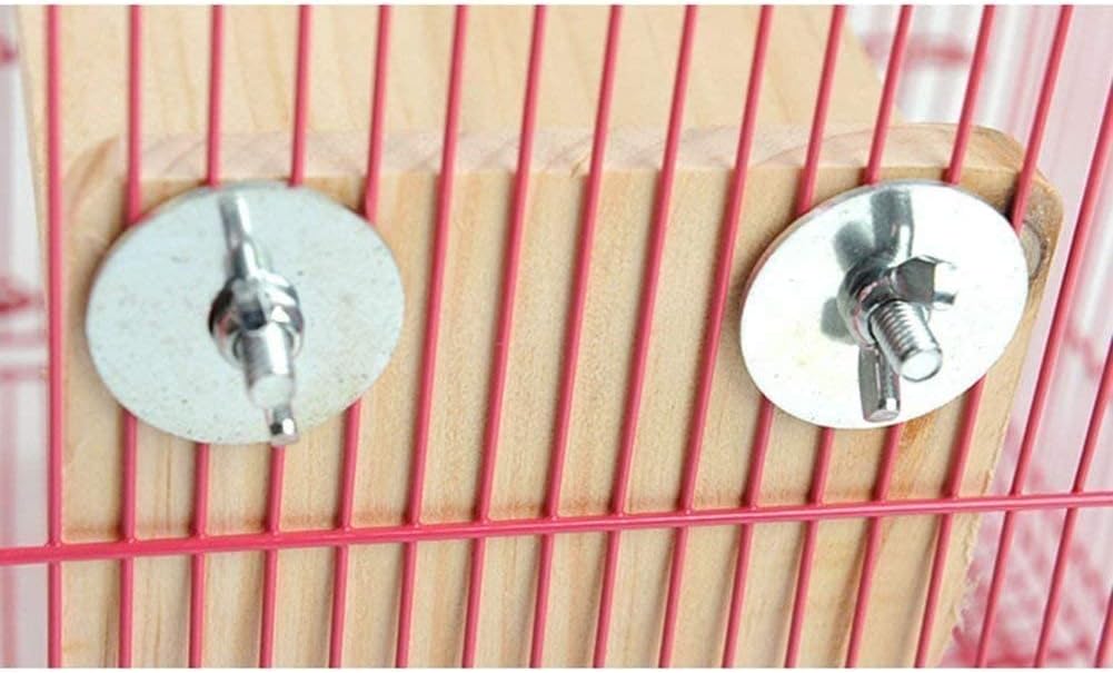 Litewoo Bird Perch Corner Platform Stand Shelf for Birds Budgie Parakeet Cockatiel Conure Cockatoo(Springboard)