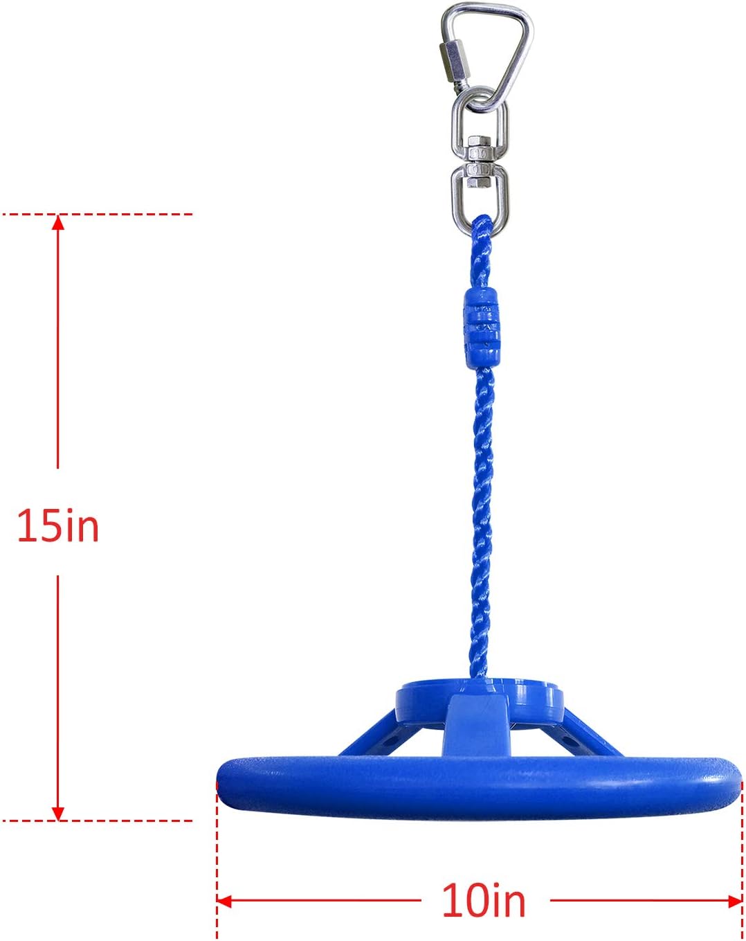 Rainbow Craft 3-Pack Ninja Monkey Wheels,Obstacle Course & Swing Set Attachments for Kids ,Outdoor Backyard Playground Accessory,Red, Blue & Yellow