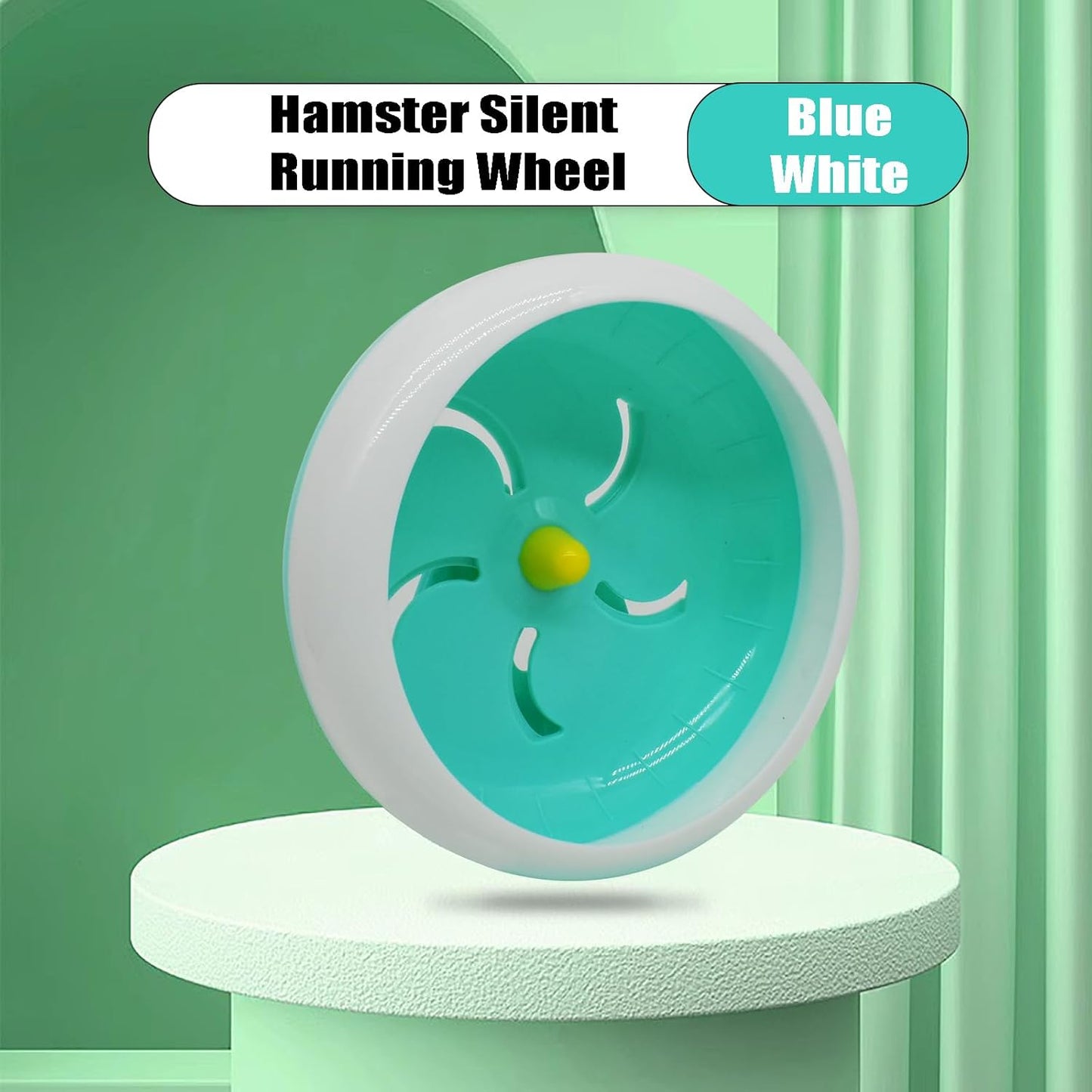 GKYZBB Hamster Wheel, 7 inch Silent Hamster Exercise Running Wheel with Stand,Pet Small Animals Exercise Running Toys,Adjustable Quiet Spinner for Guinea Pigs, Sugar Gliders, Gerbils