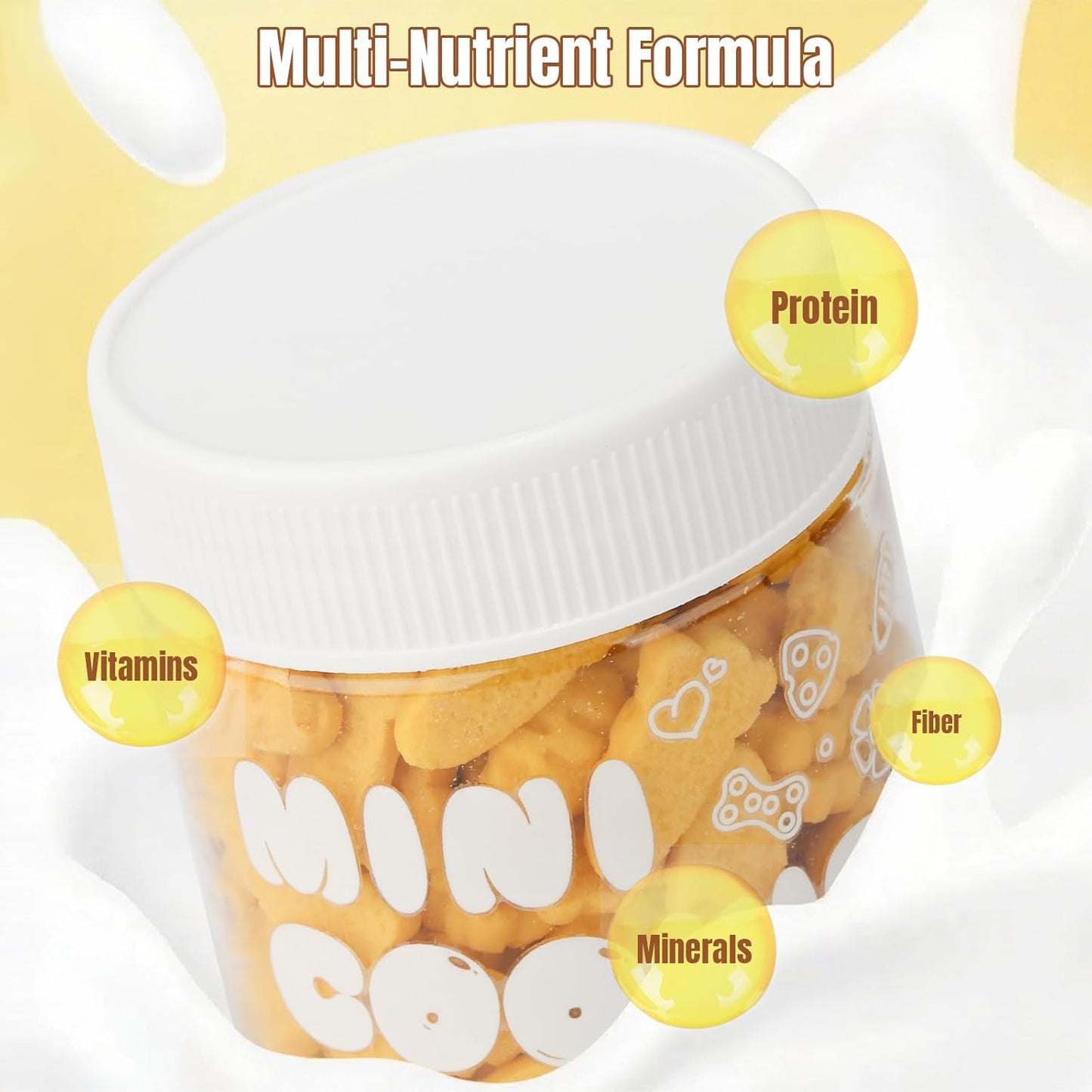 Abizoo Hamster & Gerbil Treats, Crunchy Baked Hamster Snacks with Carrot and Yeast, Natural Training Reward Chew Treats for Small Animals, Supports Digestion and Dental Health