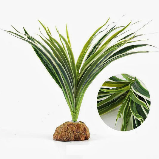 Reptile Terrarium Decor, Bearded Dragon Tank Accessories,Spider Plants for Crested Gecko Leopard Lizard Chameleon Ball Python Snake Frog