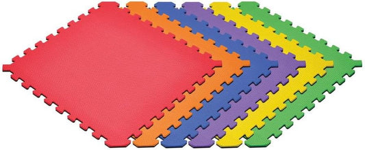 Norsk Dual-Sided Reversible 1/2" Foam Exercise Mats for Home Gym - Interlocking EVA Foam Tiles