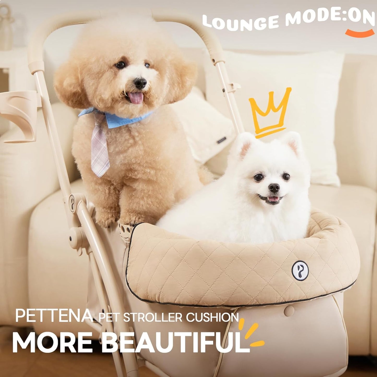 Pet Stroller Cushion for Dogs & Cats, Dog Stroller Mat, Ideal Accessories for Comfortable Rides