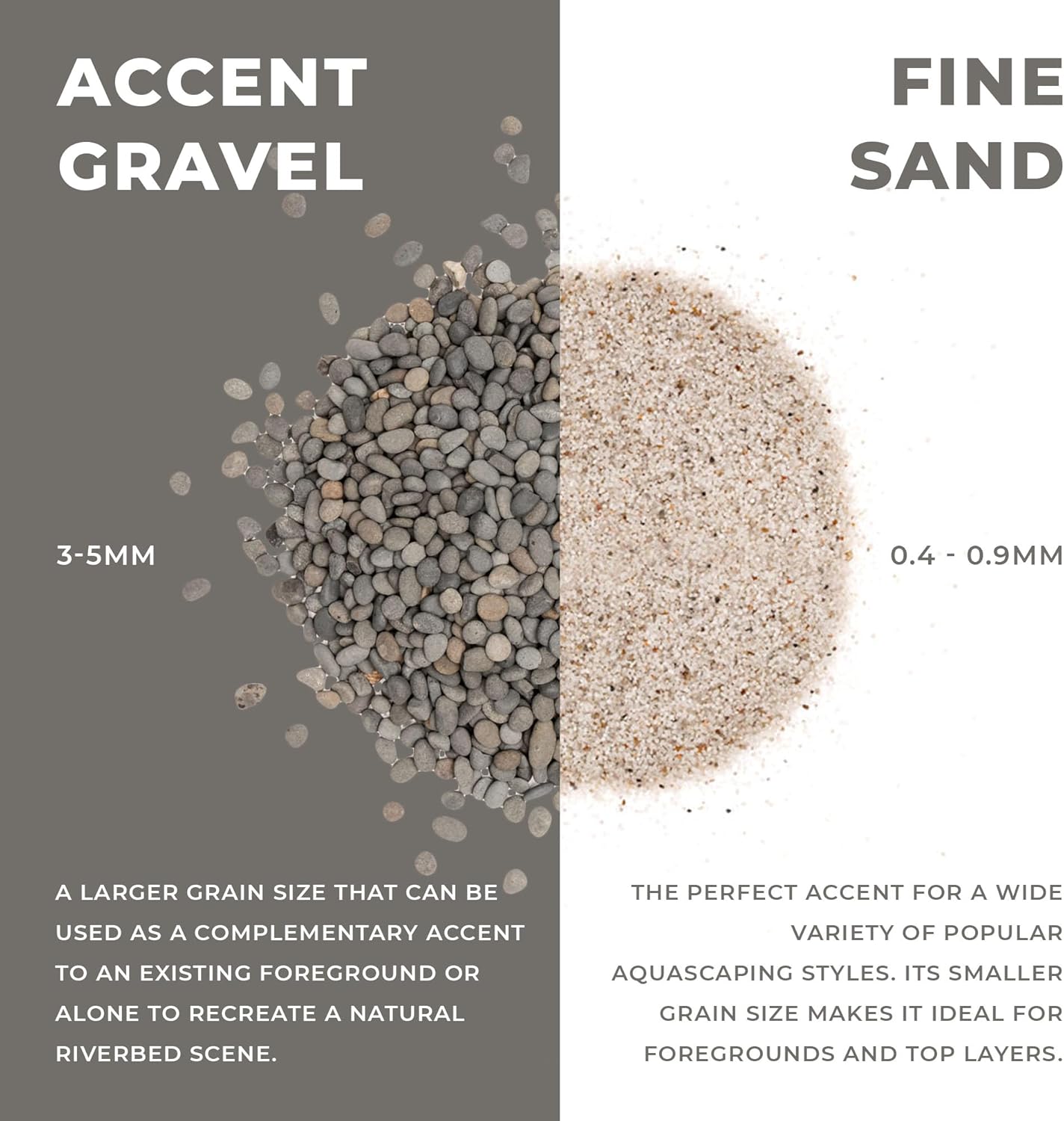 Ultum Nature Systems Controsand Kona Aquarium Sand - Freshwater Tank Substrate for Live Shrimp & Planted Aquariums - Versatile 3L