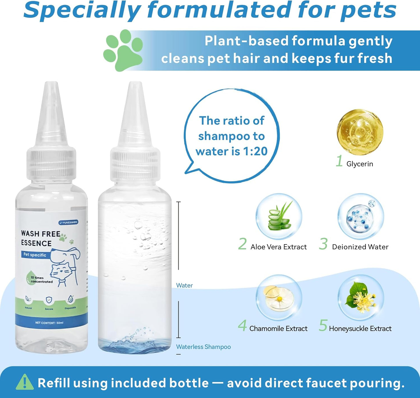 4-in-1 Pet Steam Brush for Dog & cat brush for shedding,Spray Hair Removal Comb with Waterless Shampoo–Self-Cleaning Pet Grooming Tool for Shedding, Anti-Static & Skin-Friendly Design