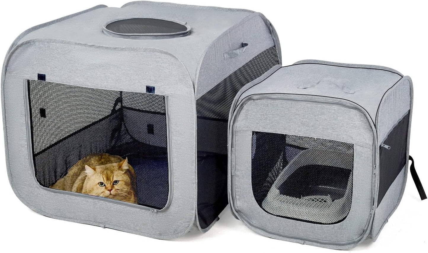 Portable Large Cat Playpen for Outdoor & Indoor Cats Cage, Large Foldable Cat Tent, Fit Puppy, Dogs, Pets