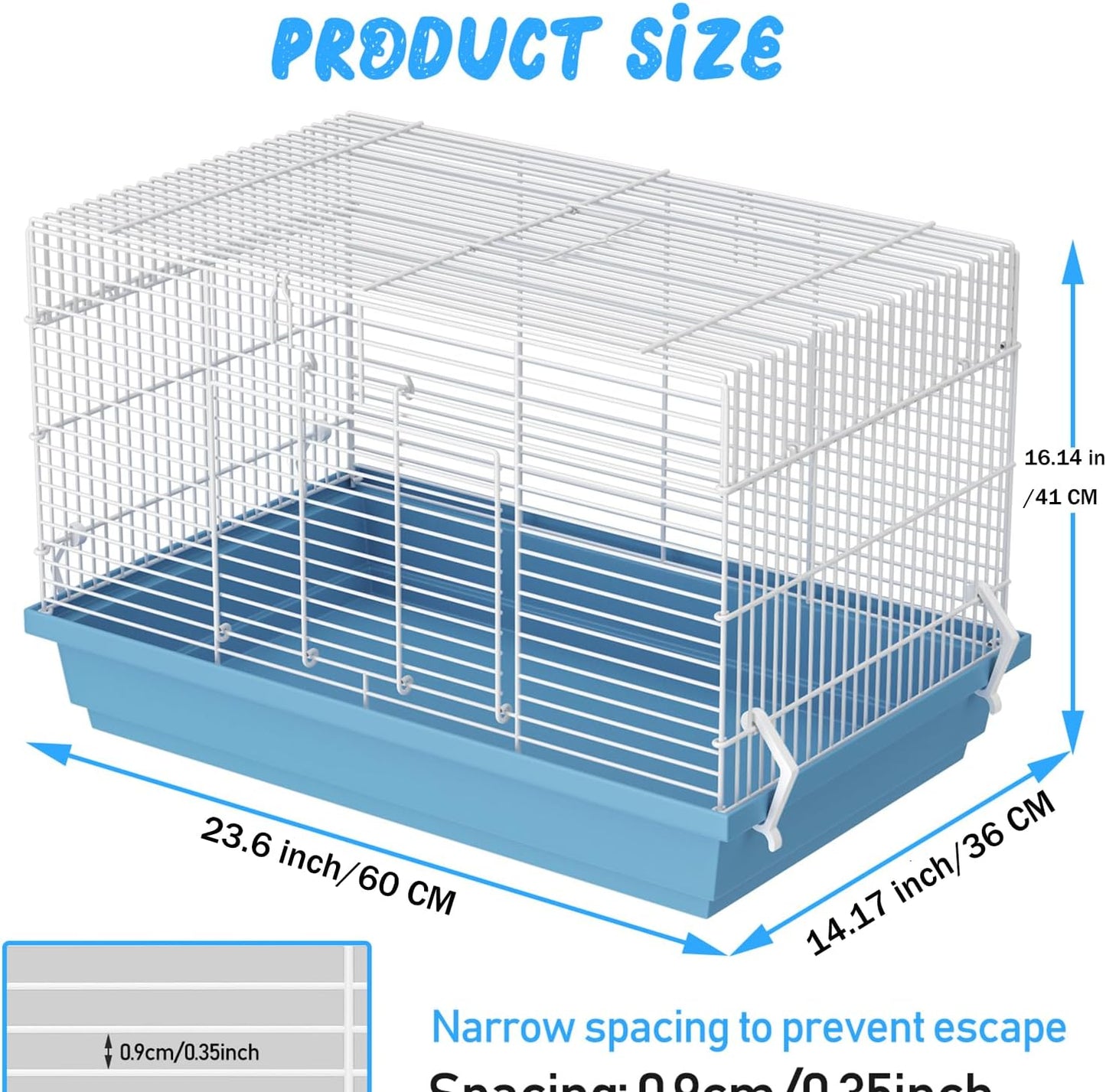 Hamster cage for Hamsters, Gerbils, mice, Rats, Small Guinea Pigs and Other Small Animals.