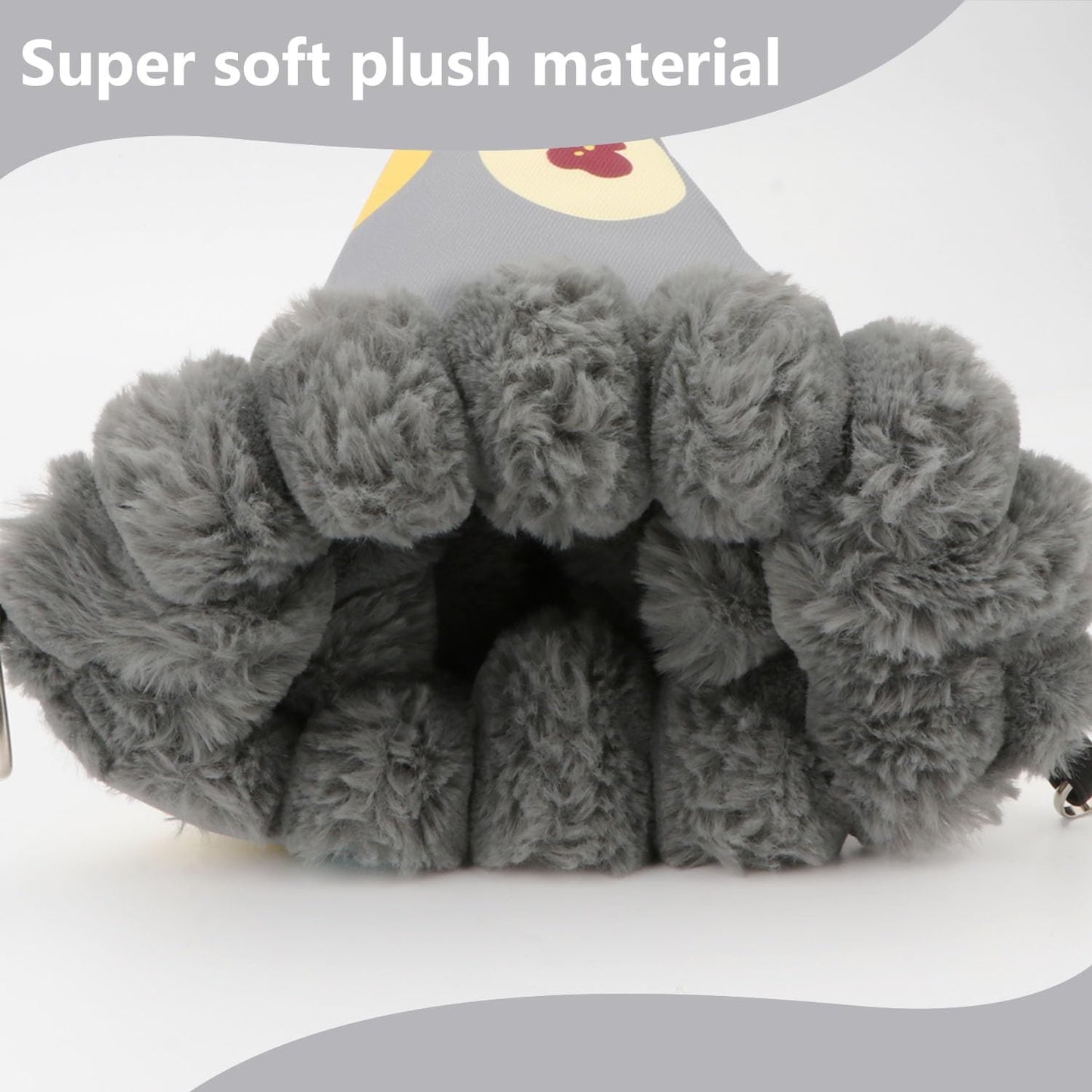 Wontee Bird Nest House Winter Warm Hanging Hammock Bird Bed Snuggle Hut for Parakeets Budgies Caique Conures Cockatiels (Medium, Grey)