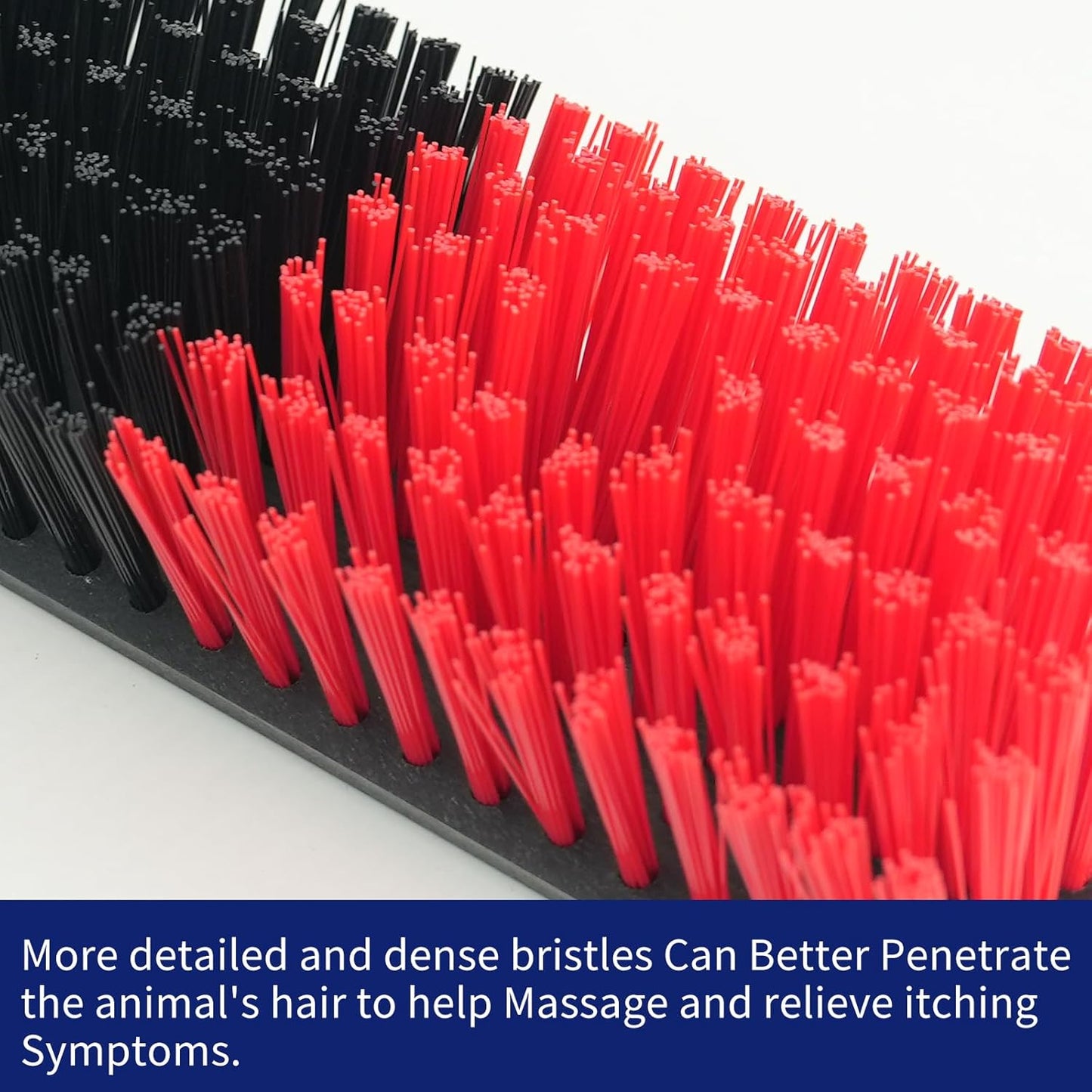 Livestock Scratch Brush With Spring Iron Holder,Animal Back Scratching Brush For Cow,Cattle,Sheep, Horses,Pigs,Massage Grooming Tool