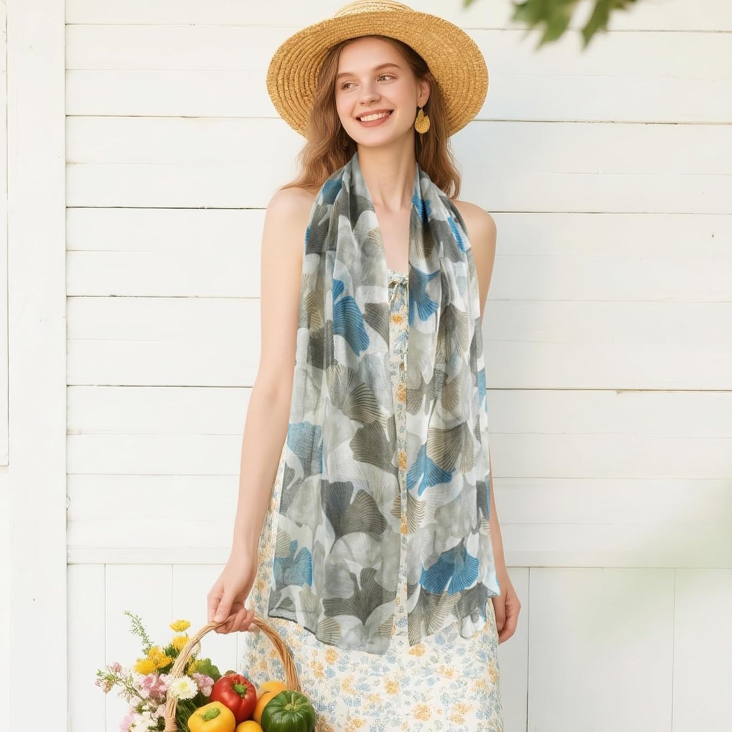 E-Clover Fashion Scarf for Women Lightweight Scarves Shawl Wrap for Spring/Summer Winter