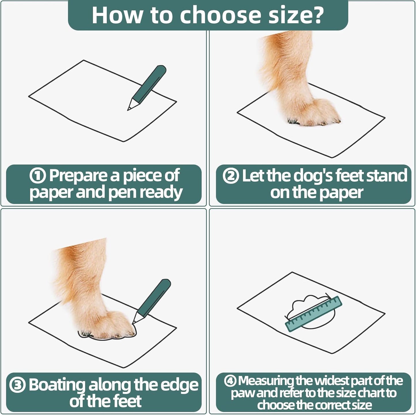 Hcpet Dog Boots for Large Dogs, Dog Shoes for Hot Pavement Winter Snow, Paw Protector Dog Booties Designed for Comfort and Breathability, Outdoor Booties for Small Medium Dogs for Hiking Black Size 1