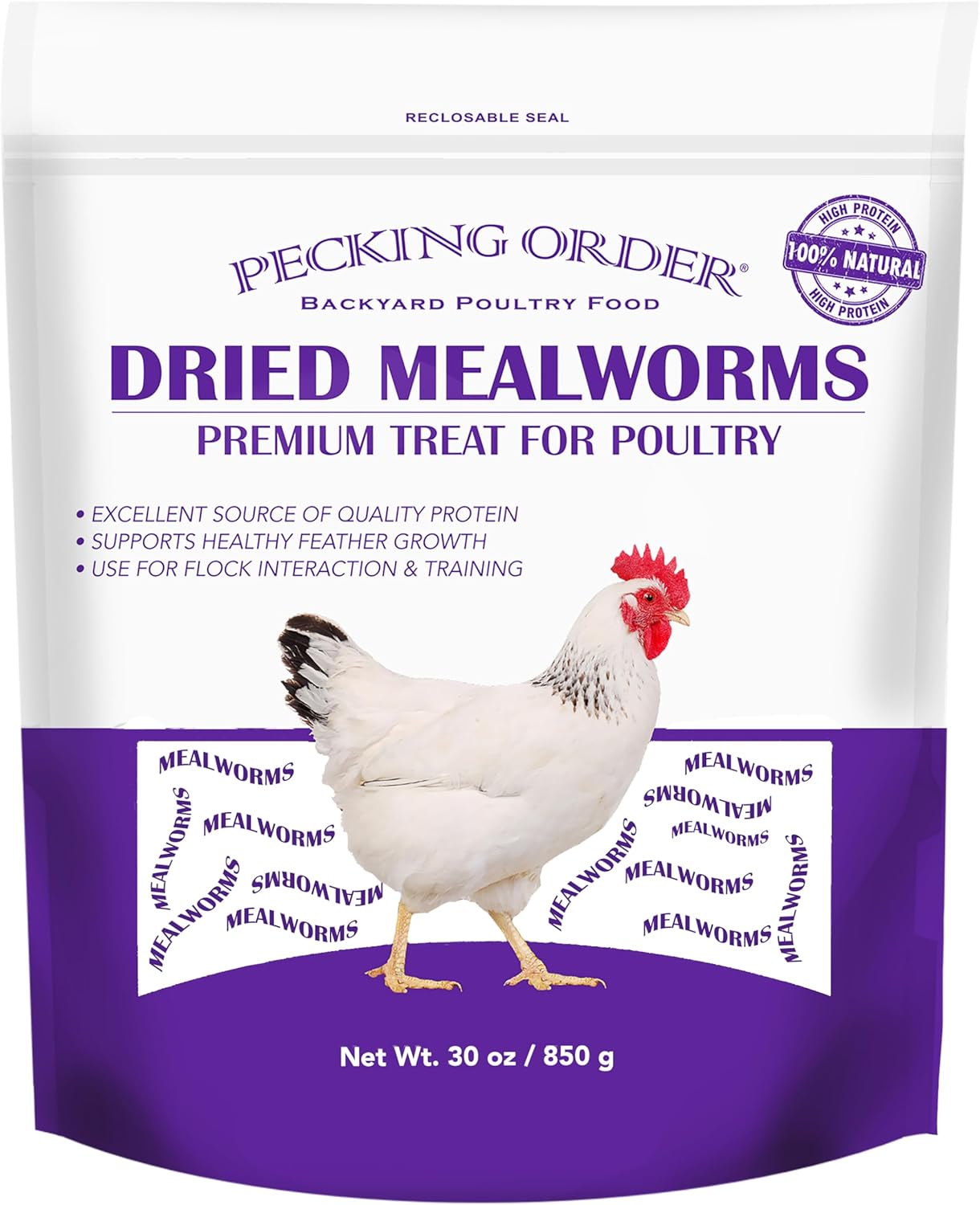 Pecking Order Dried Mealworms, 30 oz