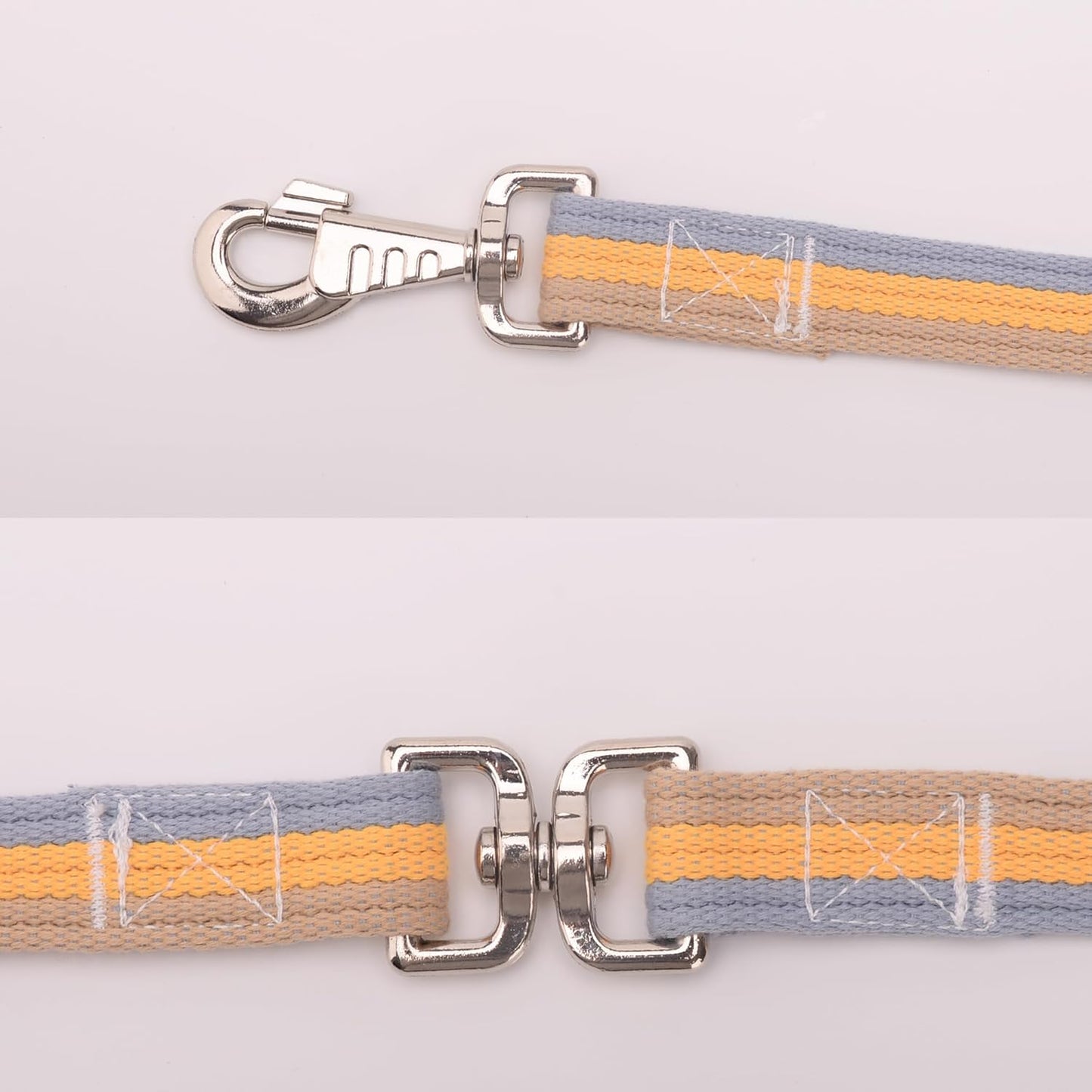 Cord Cotton Lunge Line with Rubber Stop,Equine Lunge Line for Horses with Swivel Bolt Snap,24 ft (Contrasting Colors, 24ft)