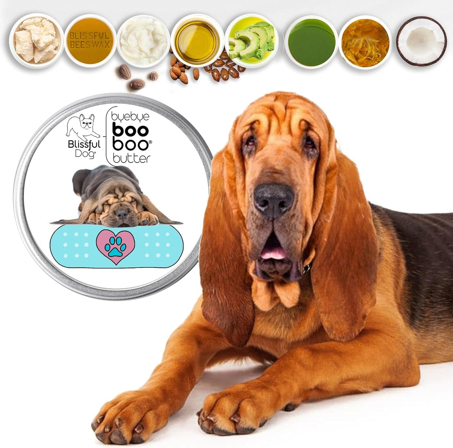 The Blissful Dog 4 oz TIN Bloodhound Booboo Butter