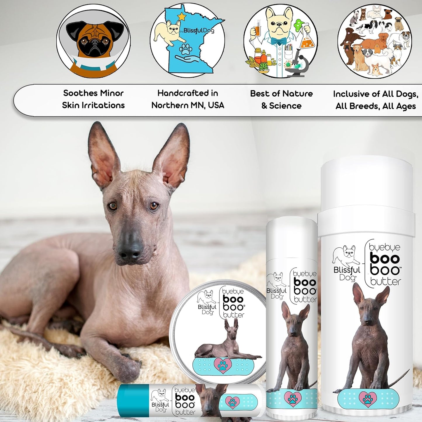 The Blissful Dog Xoloitzcuintli Boo Butter, 4 oz