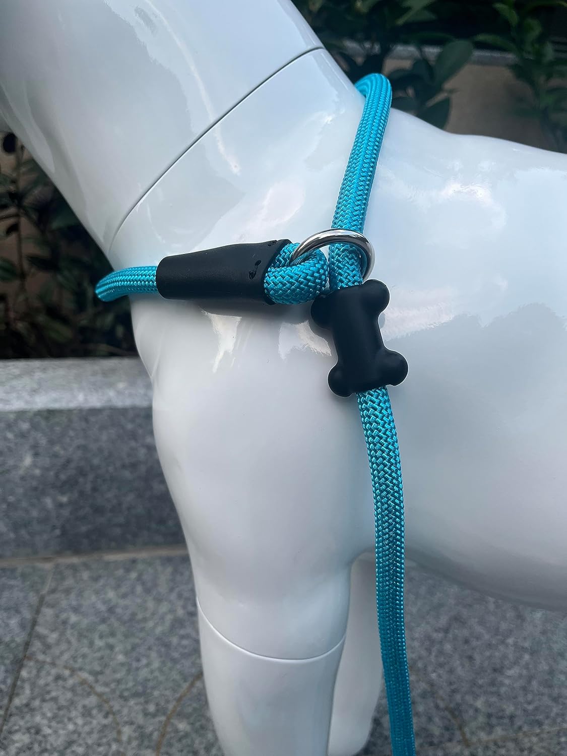 Slip Lead Dog Leash,Strong Nylon Rope Leash and Padded Handle,No Pull Outdoor Walking Training Lead for Small Medium Large Dogs(Blue,1/2"×4ft)