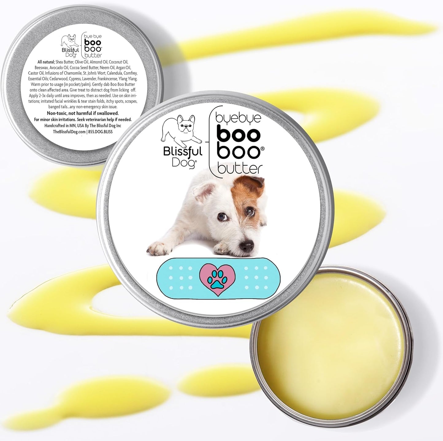 The Blissful Dog Jack Russell Terrier Boo Boo Butter, 16 oz.