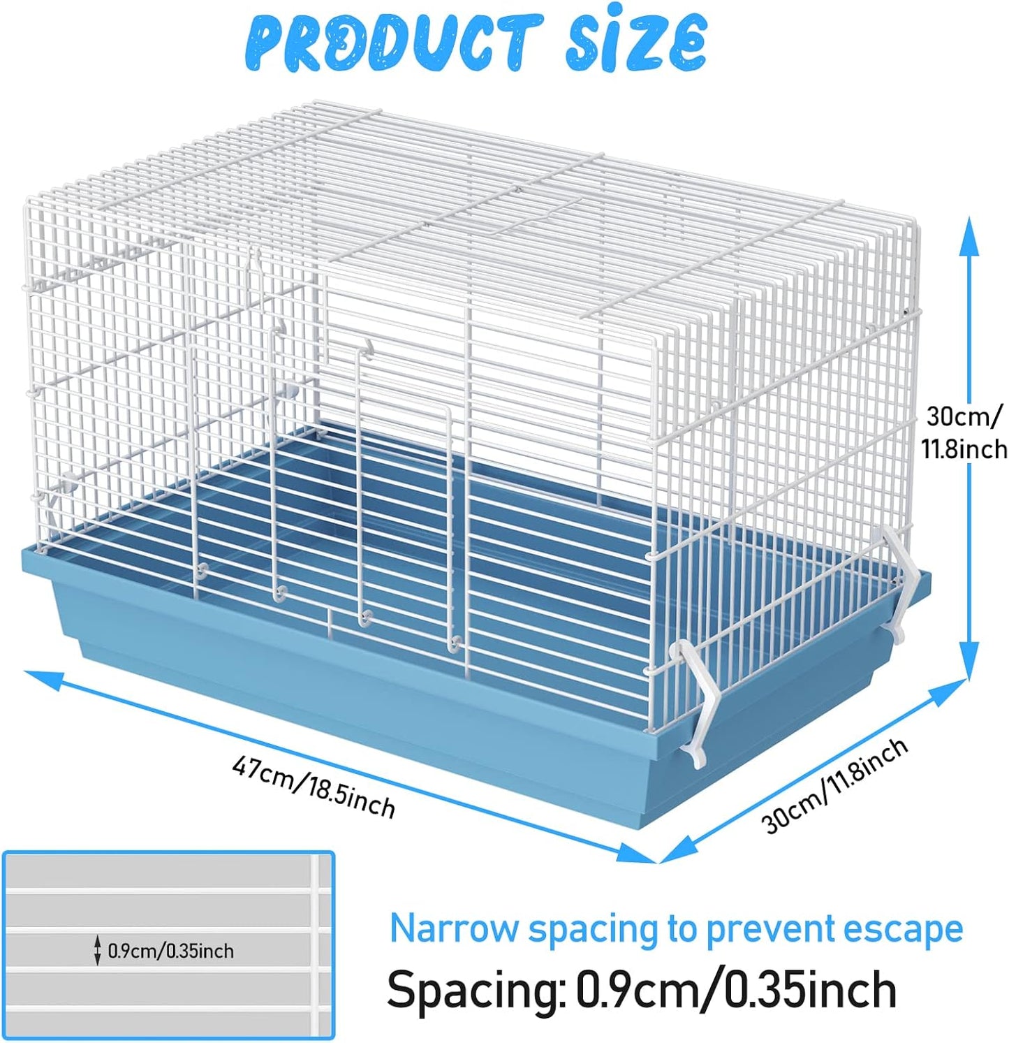 Hamster cage for Hamsters, Gerbils, mice, Rats, Small Guinea Pigs and Other Small Animals.