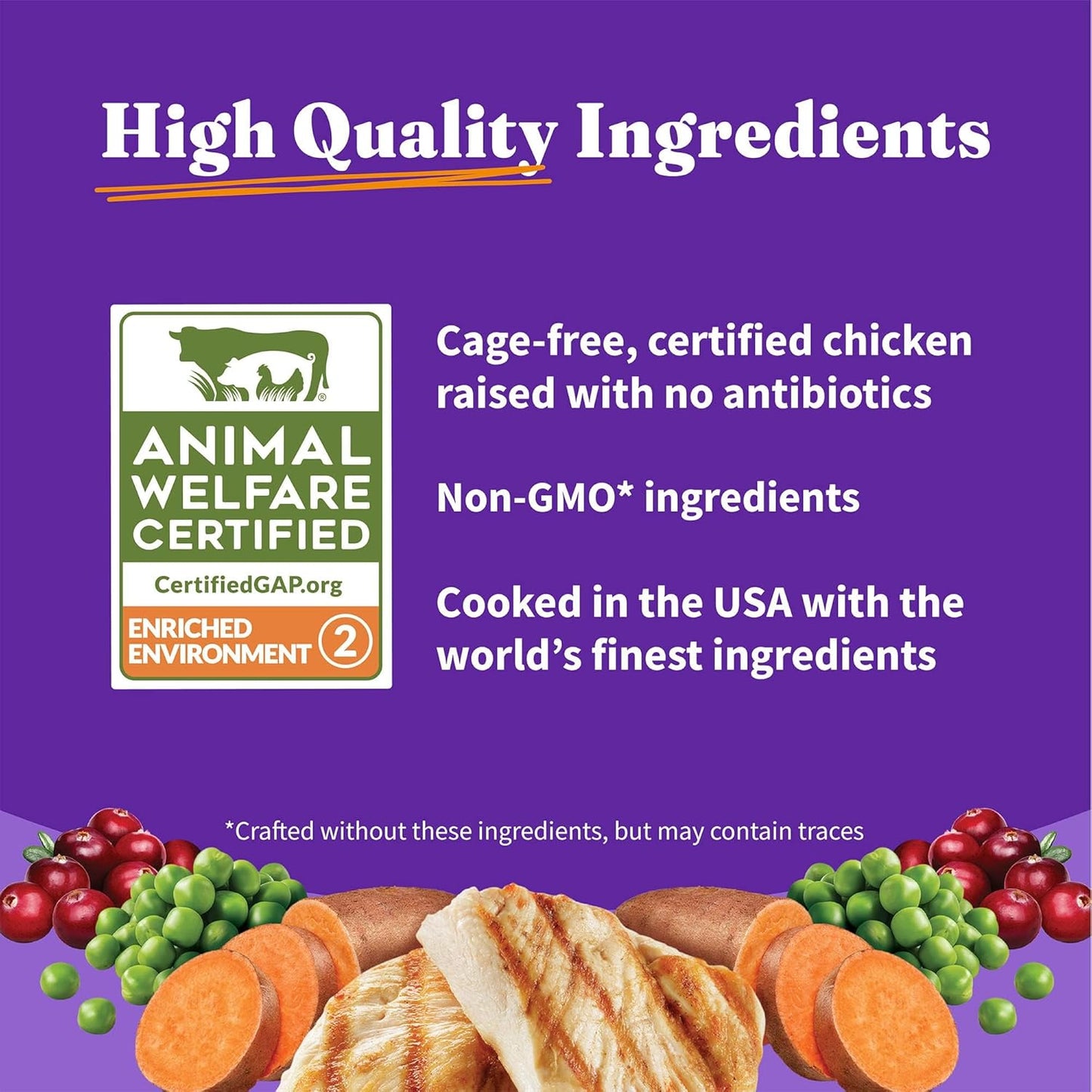 Halo Holistic Cage Free Chicken Cat Food, Grain Free Dry Cat Food, For Healthy Weight Support, Kibble for Indoor Cats, 3 lb Bag