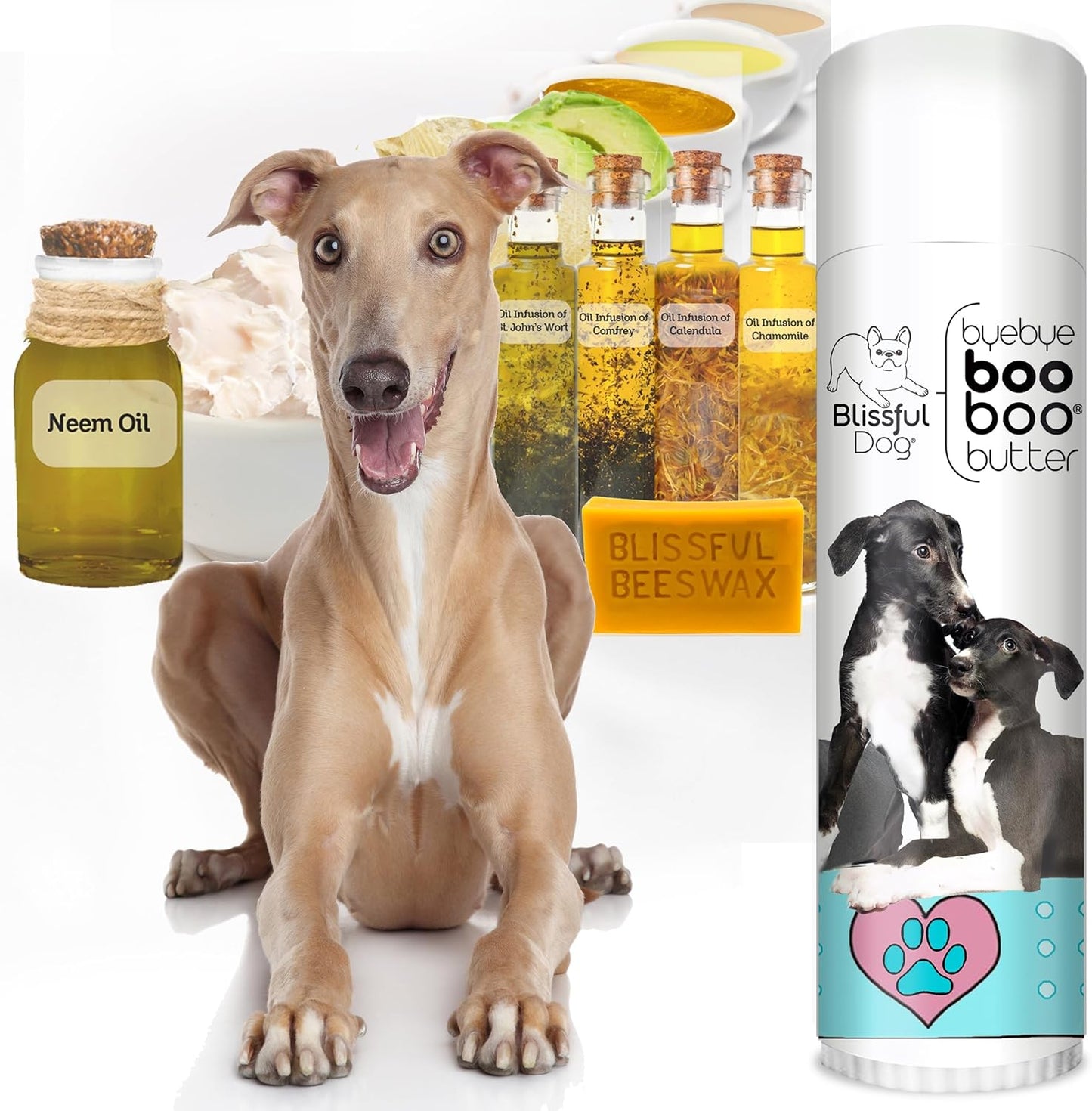 The Blissful Dog Greyhound Boo Boo Butter, 0.50-Ounce