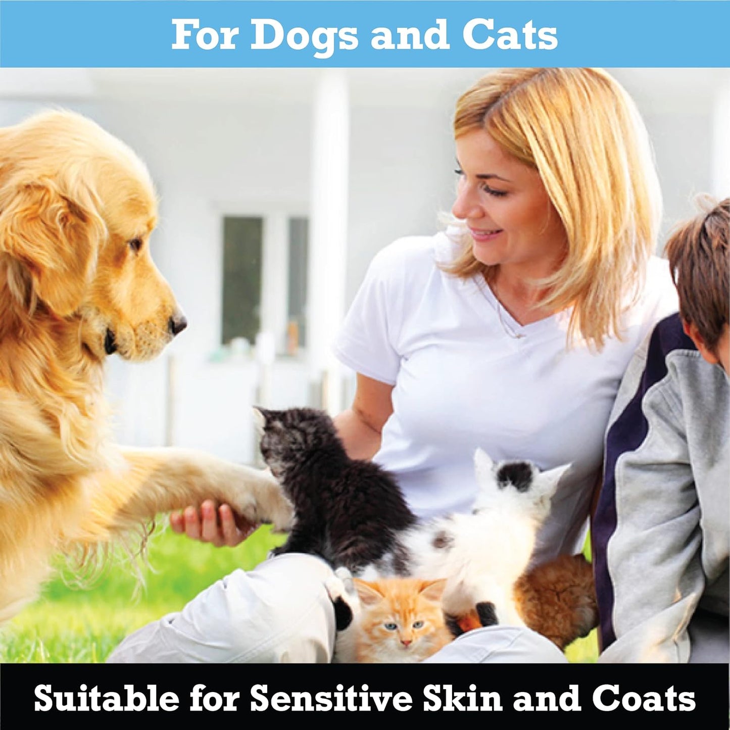 NOK OUT Premium Grade Pet Shampoo for Dogs and Cats, Veterinary Strength and Odor Eliminator Formula, Made in the USA, 20 Ounce Bottle, 2-Pack