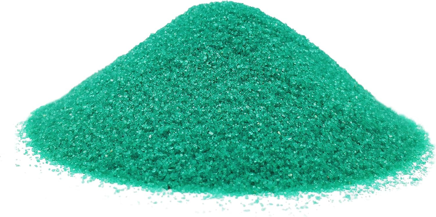 Green Sand - Fine Sand for Zen Garden, Resin Incense Burner, Smudge Bowl, Ritual Incense, Cast Iron Cauldron, Unity Ceremony, Sensory Bin Table, Mandalas, Crafts by Alternative Imagination (1 Pound)
