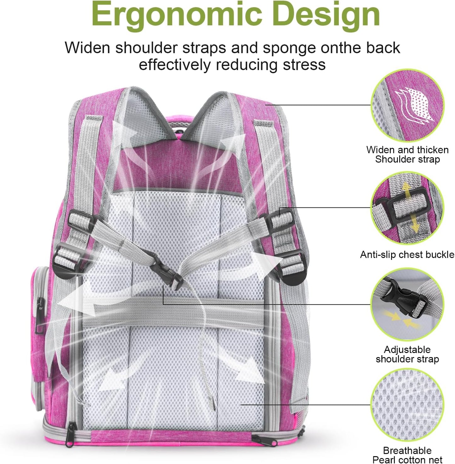 Expandable Cat Backpack,Cat Bubble Backpack Carrier for Carrying Cats, Pets and Small Dogs,Airline-Approved,Designed for Travel, Hiking, Walking,Car (Pink