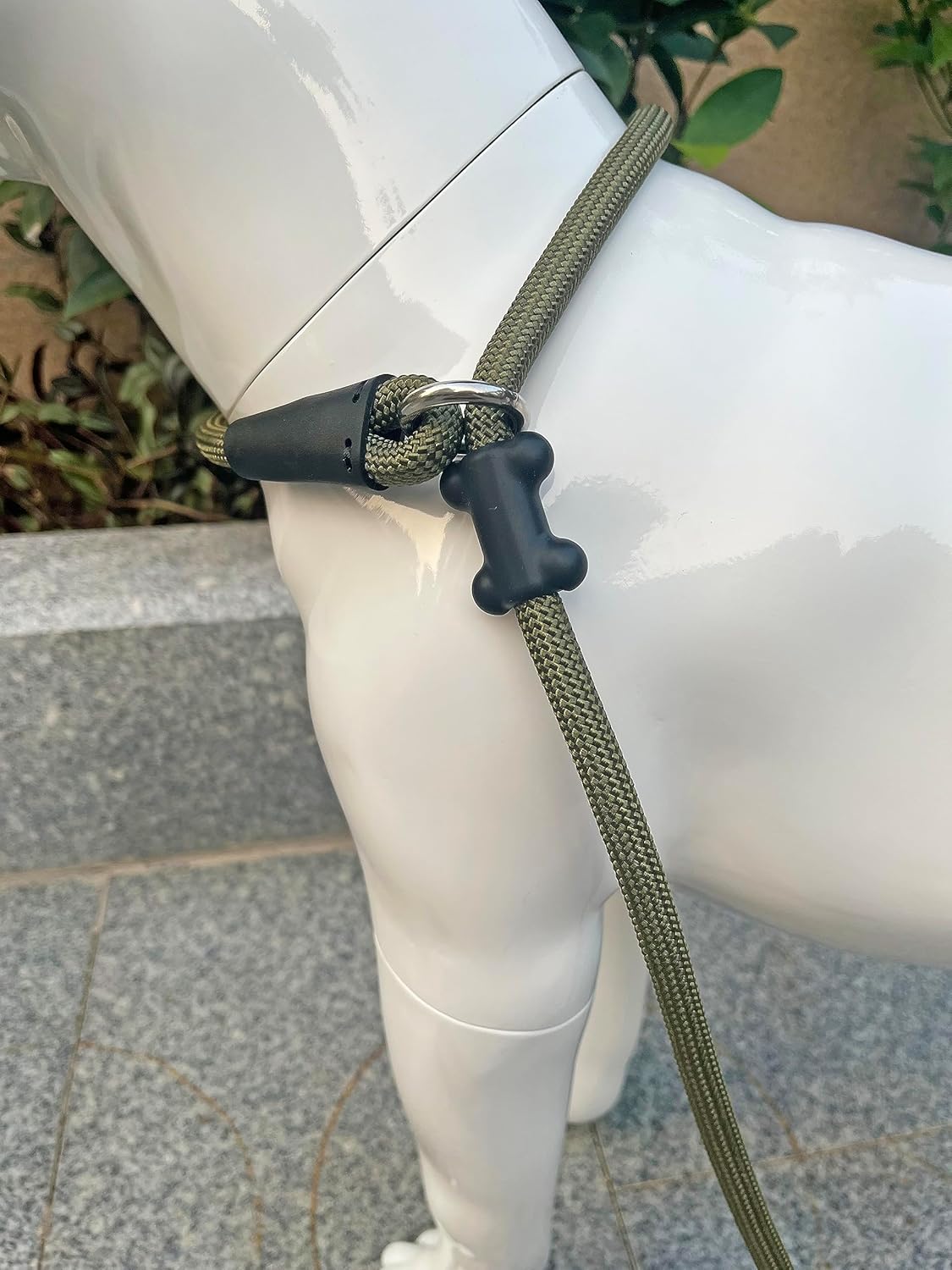 Slip Lead Dog Leash,Strong Nylon Rope Leash and Padded Handle,No Pull Outdoor Walking Training Lead for Small Medium Large Dogs(Army Green,1/2"×4ft)