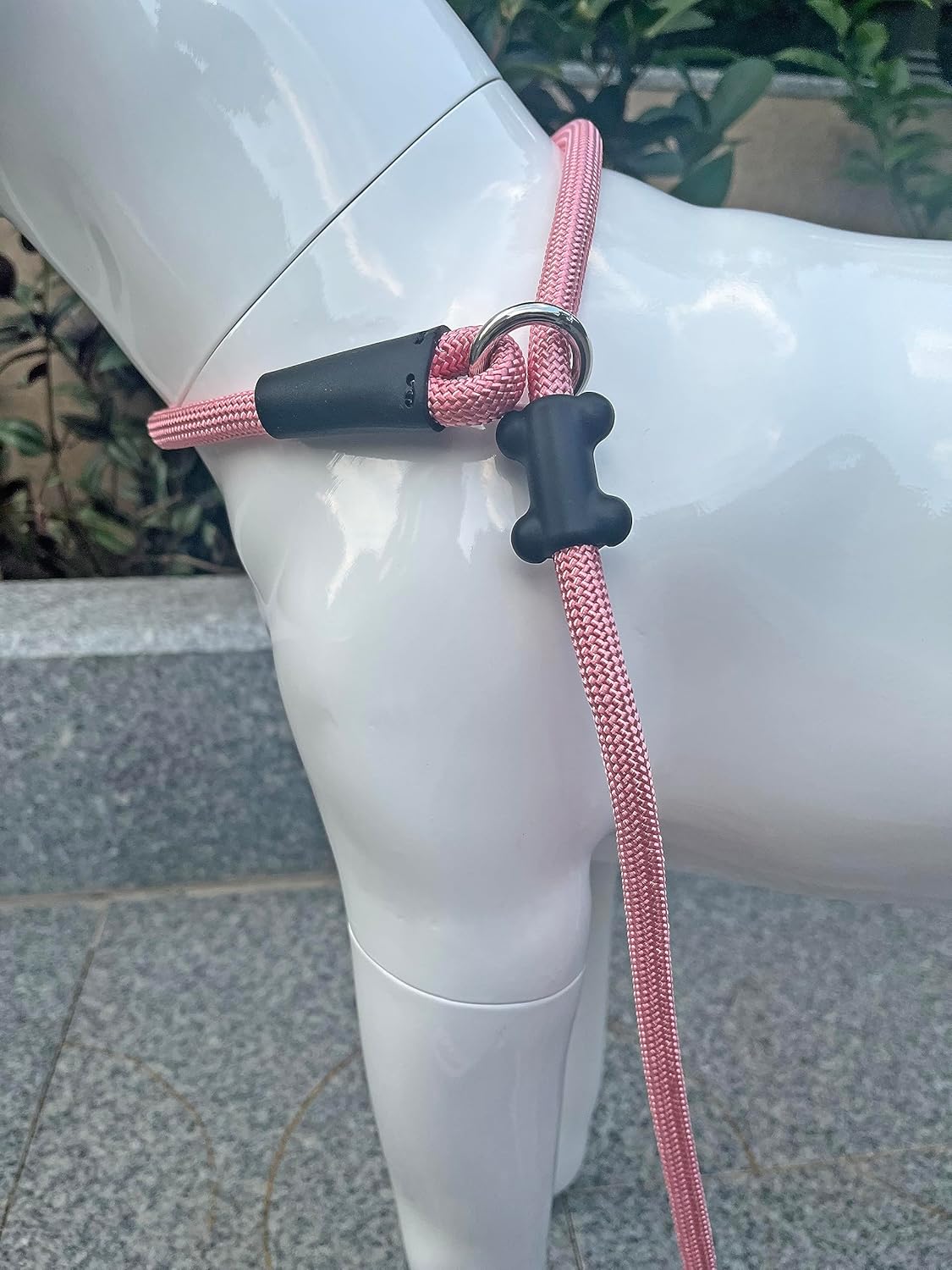 Slip Lead Dog Leash,Strong Nylon Rope Leash and Padded Handle,No Pull Outdoor Walking Training Lead for Small Medium Large Dogs (Pink, 1/2"×4ft)