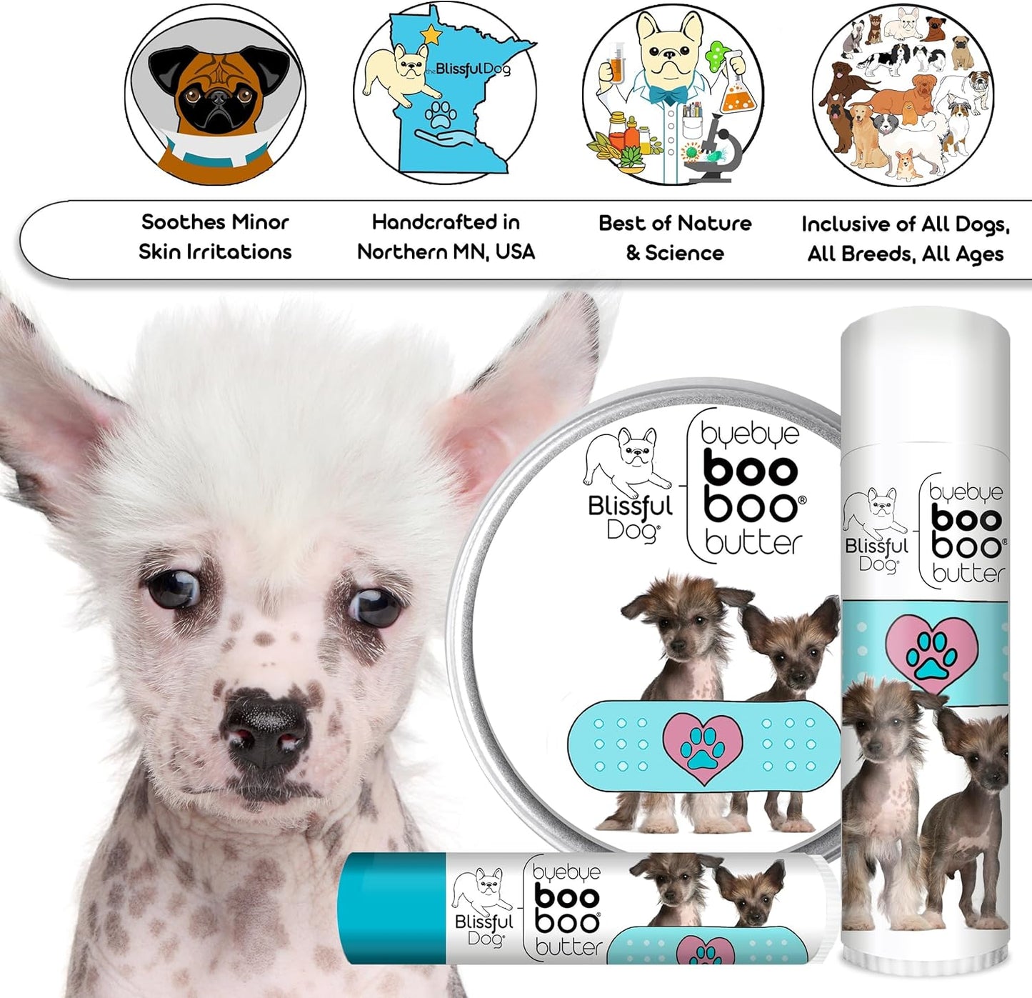 The Blissful Dog Chinese Crested Boo Butter, 8 oz