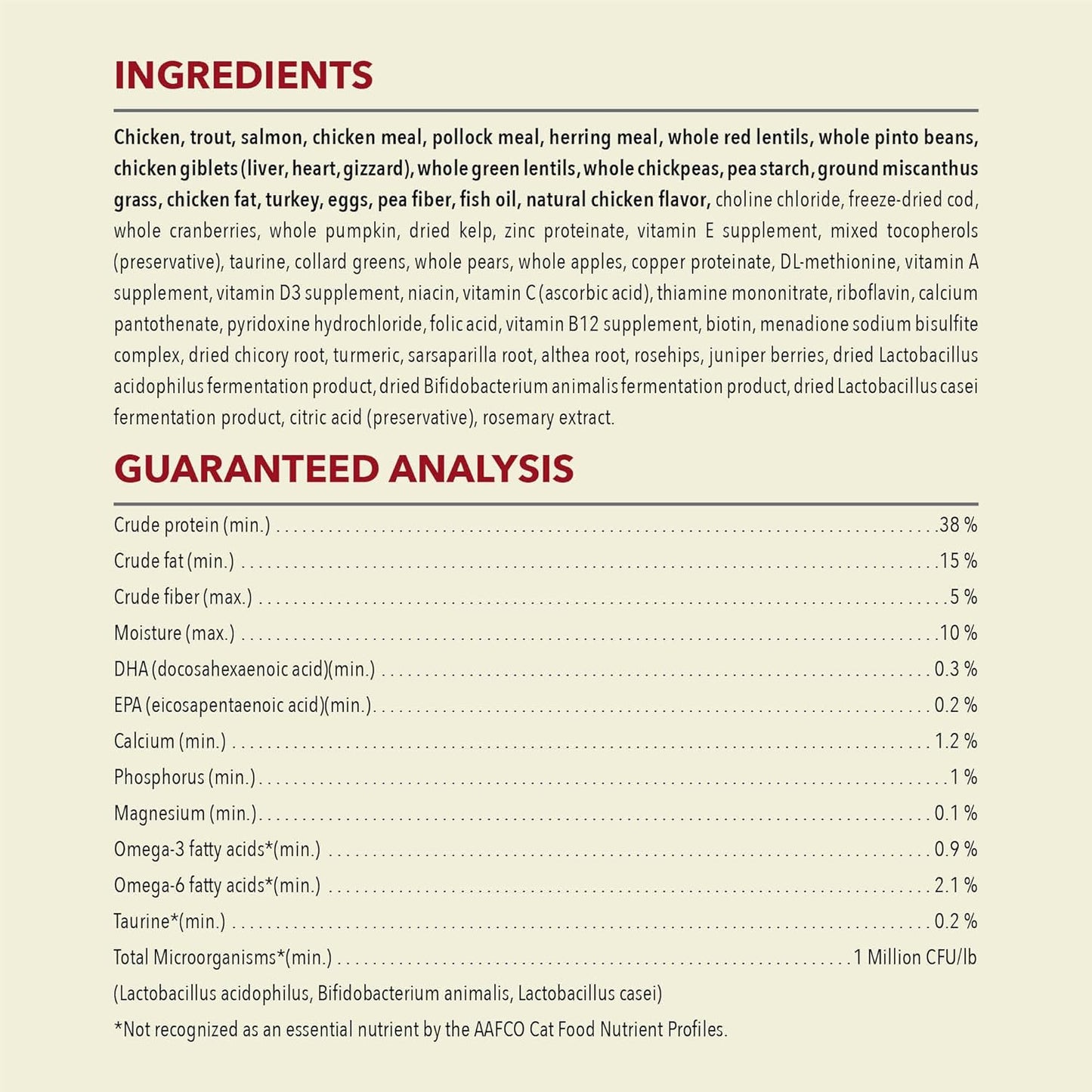 ACANA Highest Protein Dry Cat Food Indoor Cat Food Recipe 4lb Bag