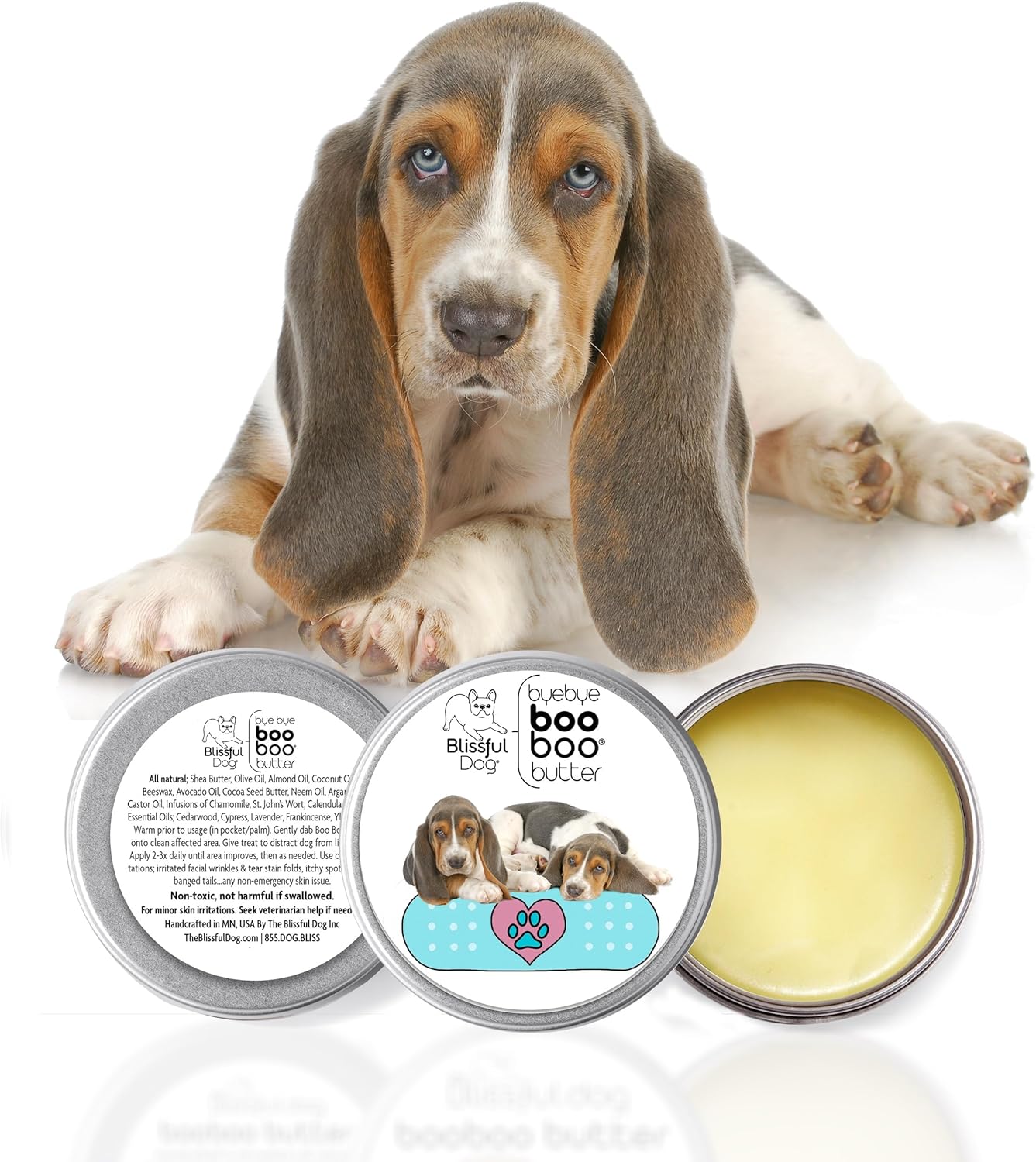 The Blissful Dog Basset Hound Boo Boo Butter, 16oz