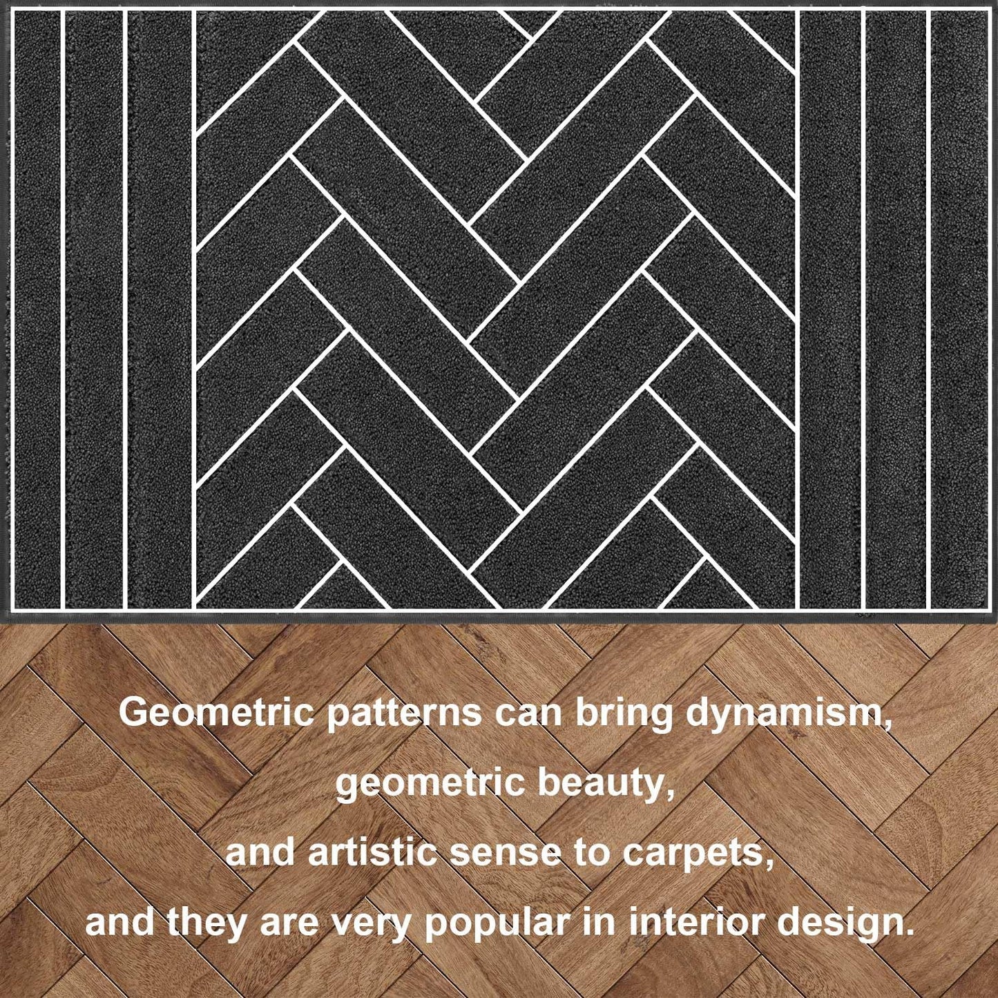 Tindbea Dog Mat for Muddy Paws 20"x31.5" Absorbs Moisture Dirt Non-Slip Washable Mud Mat for Dogs,Soft Rubber Backing Front Inside Pet Rug for Entryway, Mud Dog Paws, Patio(Charcoal)