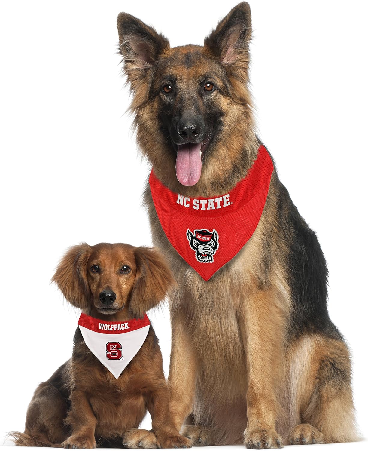 Pets First Collegiate Pet Accessories, Reversible Bandana, North Carolina State Wolfpack, Large/X-Large
