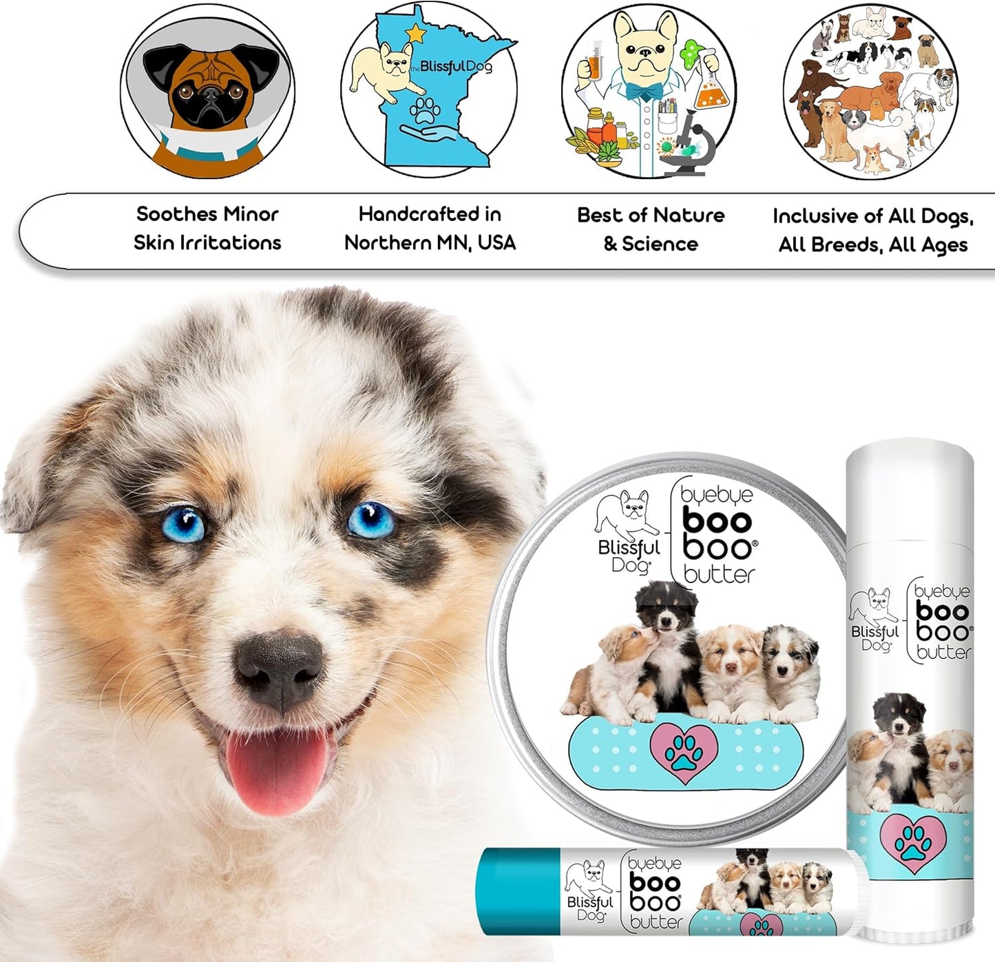 The Blissful Dog Australian Shepherd Boo Boo Butter, 16oz