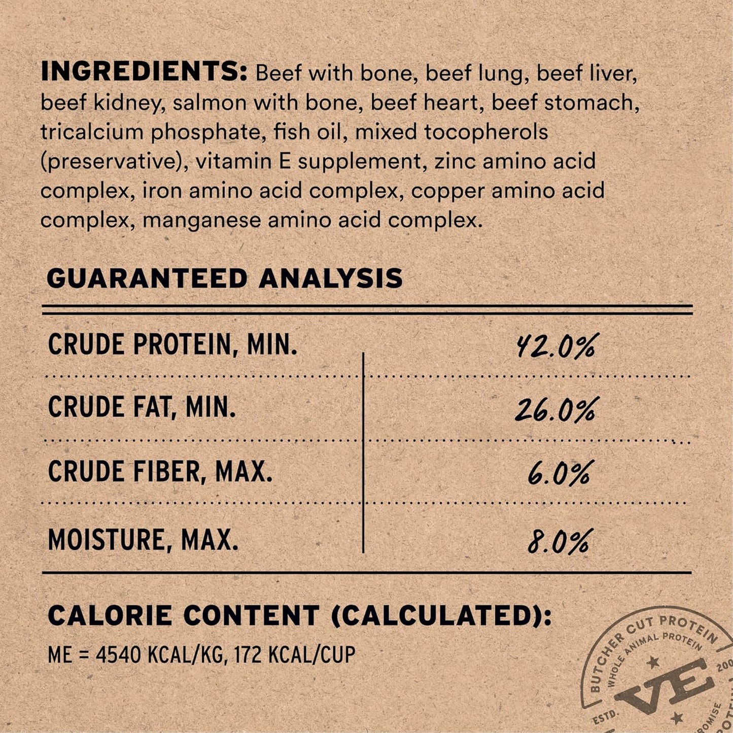 Vital Essentials Freeze-Dried Raw Beef & Salmon Meal or Mixer Dog Food Soft Nibs | 99% Beef, Salmon, Organs & Bone |14 oz