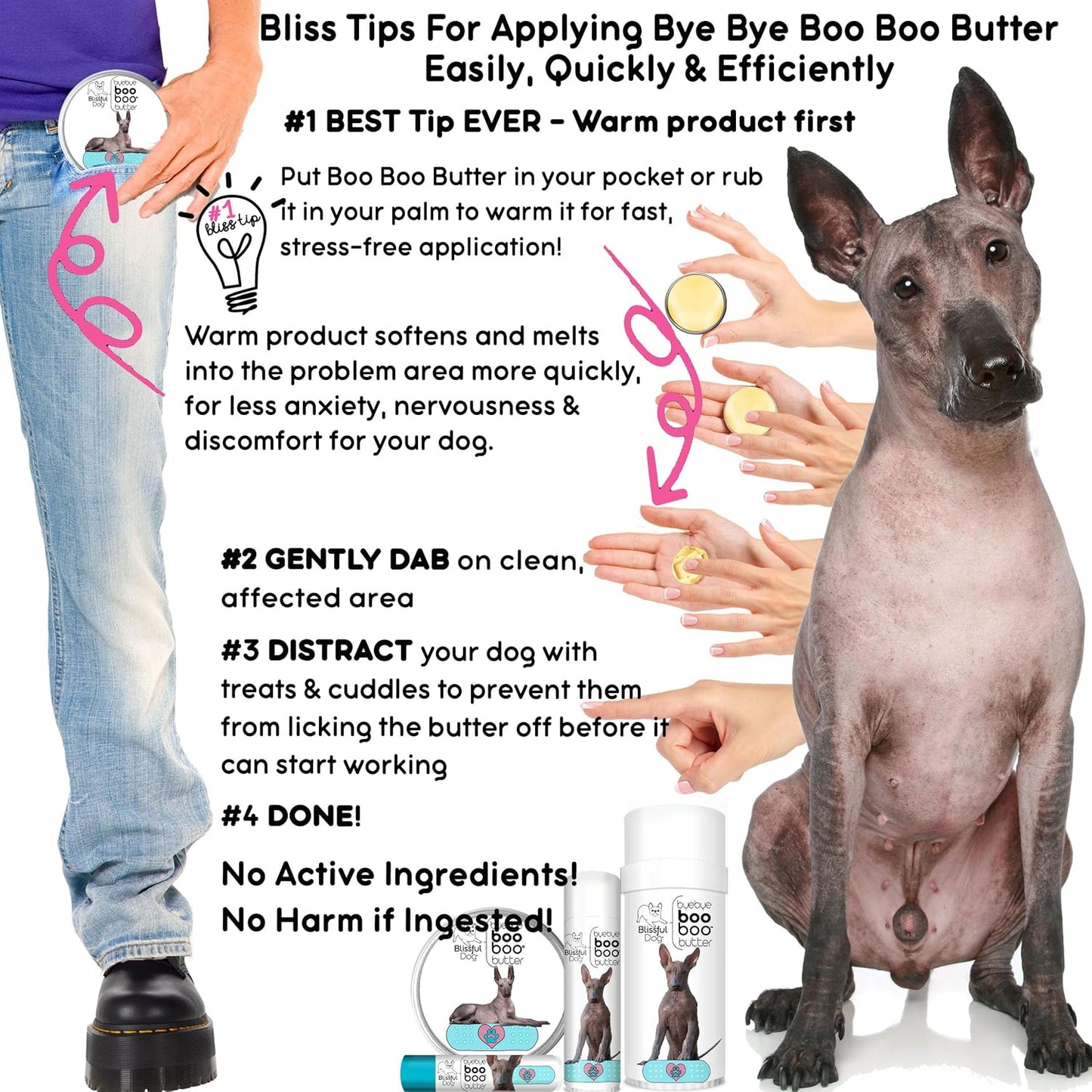 The Blissful Dog Xoloitzcuintli Boo Boo Butter, 16 oz.