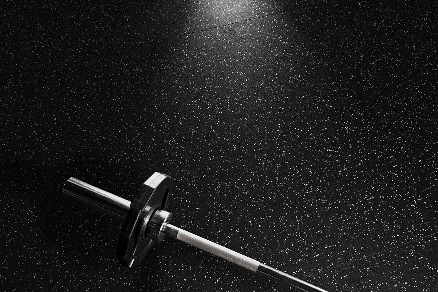 Playsafer Genaflex Rubber Gym Floor Mat - Heavy Duty Commercial Protective Gym Flooring Roll, 8mm Thick (4' X 20', Black)